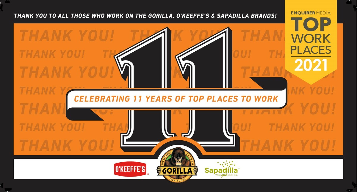 Gorilla Glue top workplace poster